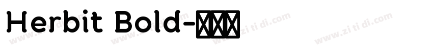 Herbit Bold字体转换